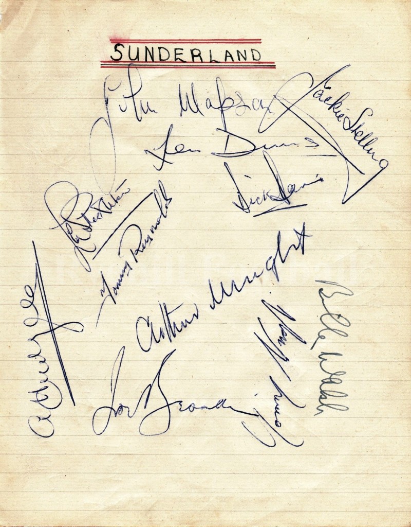 W - SAFC Autographs 1949 or so