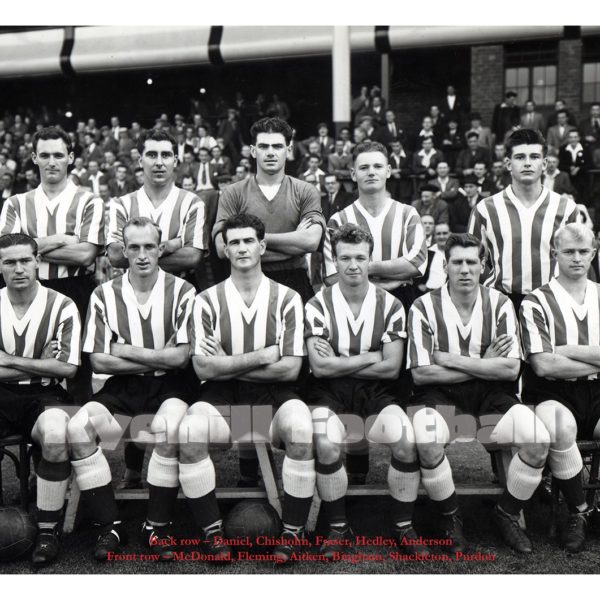 Sunderland AFC team have their photo taken prior to the thrashing of Villa.